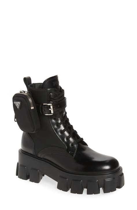 nordstrom prada monolith|Prada monolith boots.